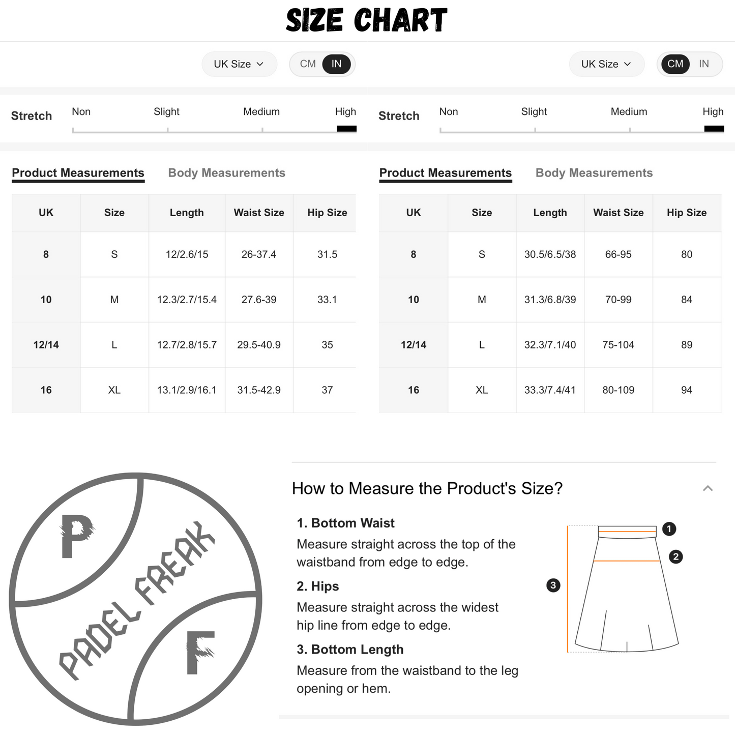 Padel Freak Side-Slit Padel Sports Skort with Tie Knot