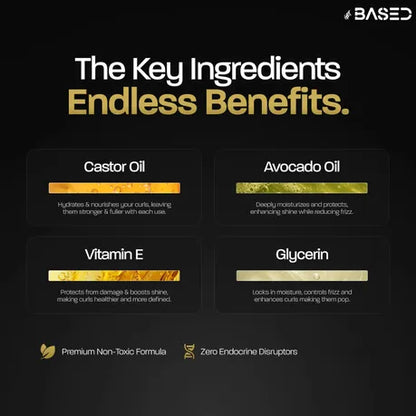 BASED Leave-In Conditioner 200ml - Frizz Control & Curl Definition